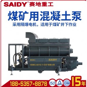 带隔爆电机的混凝土输送泵